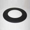 Wand-Rosette weit DN 120 mm, High-Quality-Line matt schwarz emailliert