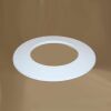Wand-Rosette weit DN 120 mm, High-Quality-Line weiß emailliert