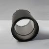 Isoline Edelstahlrohr doppelwandig DN 150 mm Länge 500 mm, Senotherm schwarz #310