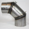 Rauchrohr-Bogen 90° DN 160 mm roh, eingezogen mit Reinigungsöffnung