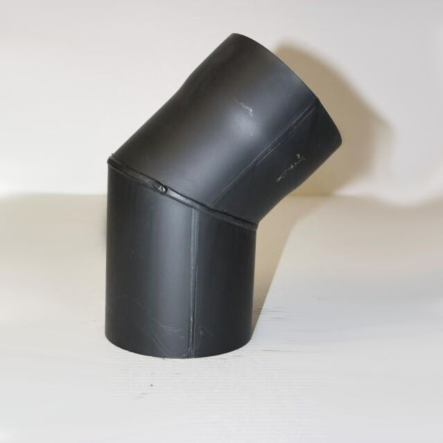 Rauchrohr-Bogen 90° DN 225 mm gemufft, ohne Reinigungsöffnung (schutzlackiert)