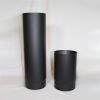 Rauchrohr Längenelement 500 mm DN 200 mit eingezogener Steckverbindung (schutzlackiert)