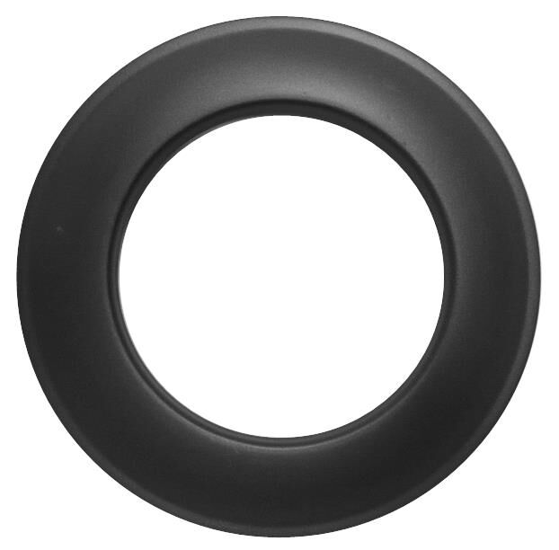Wand-Rosette Senotherm schwarz für Pelletofenrohre
