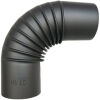 Pellet-Bogen 90° DN 80 mm, Senotherm gussgrau ohne Reinigungsöffnung