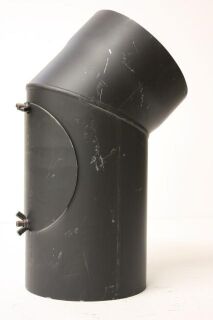 Rauchrohr-Bogen 90° DN 250 mm gemufft, mit Reinigungsöffnung (schutzlackiert) 9912501