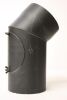 Rauchrohr-Bogen 90° DN 160 mm gemufft, mit Reinigungsöffnung (schutzlackiert)