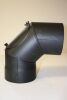 Rauchrohr-Bogen 90° DN 160 mm gemufft, mit Reinigungsöffnung (schutzlackiert)