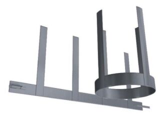 Edelstahlschornstein einwandig 0,6mm Premium Abstandhalter AH DN 160 0AH160