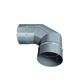 Edelstahlschornstein einwandig 0,6mm Premium Bogen 90° starr DN 250 2LKS90250