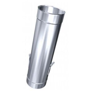 Edelstahlschornstein einwandig 0,6mm Premium Rohr mit Ablassschlaufen 1000 mm RPU DN 120 2RPU1000120