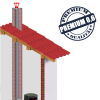 Edelstahlschornstein einwandig 0,6mm Premium Regenhut A