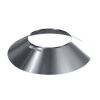 Edelstahlschornstein einwandig 0,6mm Premium Regenkragen RKP DN 120