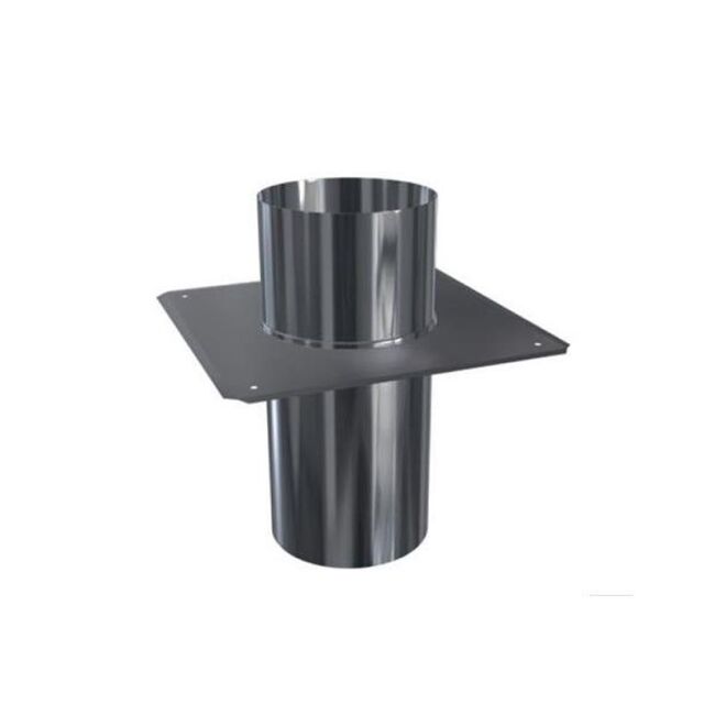 Edelstahlschornstein einwandig 0,6mm Premium Schachtabdeckung DH FU