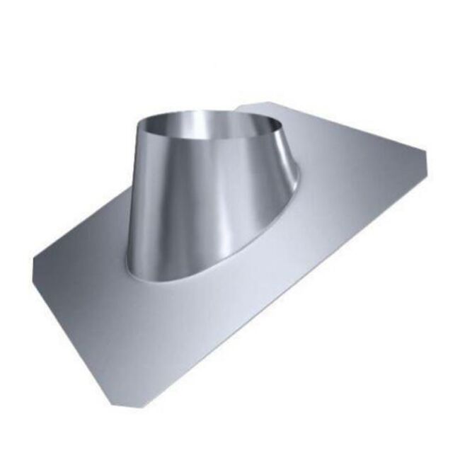 Edelstahlschornstein einwandig 0,6mm Premium Dachdurchführung PDI 30° DN 130