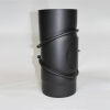 Ofenrohr-Bogen DN 160 mm, 3tlg. verstellbar 0°-90° mit Reinigungsöffnung, Senotherm gussgrau #288
