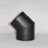 Rauchrohr-Bogen 45° DN 120 mm ohne Reinigungsöffnung, Senotherm gussgrau hell #820
