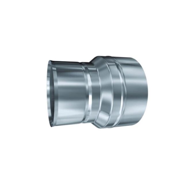 Edelstahlschornstein einwandig 0,5mm Reduzierung RD MKS DN 100