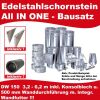 SWK05 Edelstahlschornstein Bausatz doppelwandig