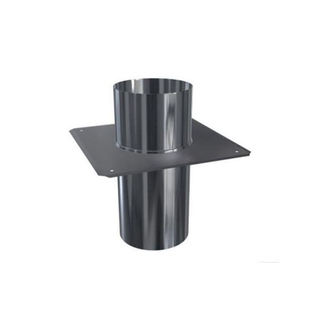 Edelstahlschornstein einwandig 0,5mm Schachtabdeckung DH FU DN 120