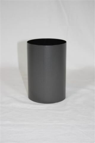Pellet-Schornsteinanschluss 150 mm zylindrisch DN 100 mm, gussgrau emailliert