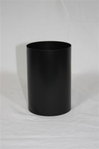 Pellet-Schornsteinanschluss 150 mm zylindrisch DN 100 mm, matt schwarz emailliert