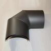 Doppelwandiger Strahlenschutz Halbschale Bogen 90° seitlich DN 150 mm, Senotherm gussgrau #288