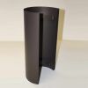 Doppelwandiger Strahlenschutz Halbschale 460 mm lang DN 80 mm, Senotherm schwarz #310