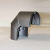 Doppelwandiger Strahlenschutz Halbschale Bogen 90° DN 80 mm, Senotherm schwarz #310