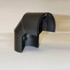 Doppelwandiger Strahlenschutz Halbschale Bogen 90° DN 80 mm, Senotherm gussgrau #288