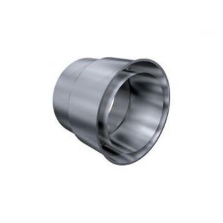 Edelstahlschornstein einwandig 0,5mm Wandfutter OS-2 L-100 DN 130 1osl100130
