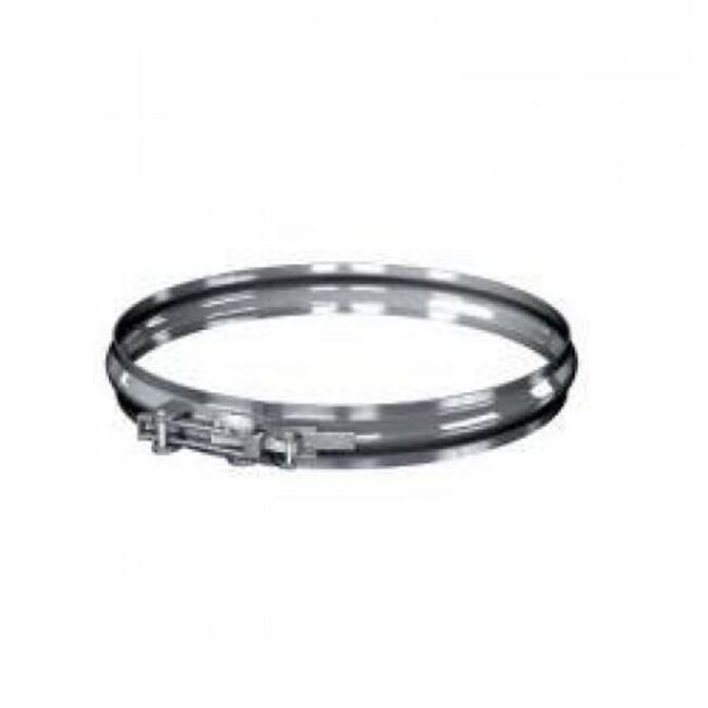 Edelstahlschornstein einwandig 0,5mm Klemmband OB DN 130