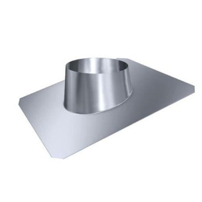 Edelstahlschornstein einwandig 0,5mm Dachdurchführung PDI 15° DN 150