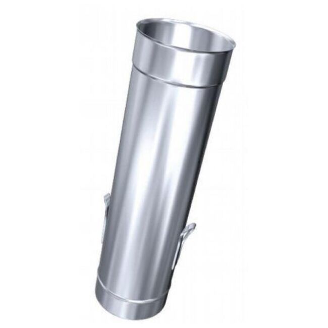 Edelstahlschornstein einwandig 0,5mm Rohr mit Ablassschlaufen 1000 mm RPU DN 150