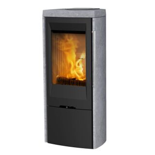 Kaminofen TermaTech TT30S schwarz mit Specksteinseiten S01-734