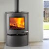Kaminofen TermaTech TT22HS Black Speckstein schwarz lackiert