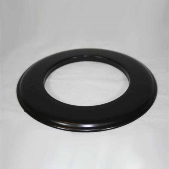 Wand-Rosette weit, High-Quality-Line schwarz glänzend emailliert