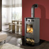 Kaminofen Koppe Caron Aqua, wasserführend Korpus gussgrau 8 kW