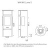 Wiking Ofen Luma 5 mit Seitenscheiben