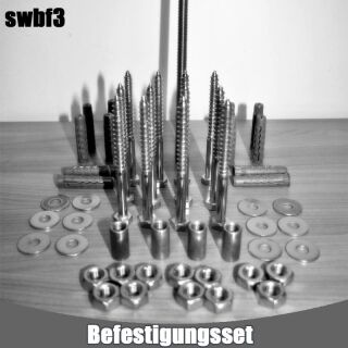 Befestigungsset DW Edelstahlschornstein Außenwände mit Wärmedämmung Standard 