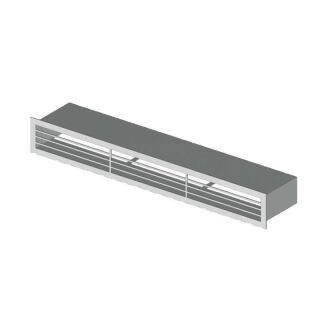 CB Blende D1 für Luftleiste 452 mm Edelstahl ll45d1es