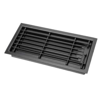 CB Deckengitter mit breitem Einbaurahmen schwarz 23x23 dg2323s
