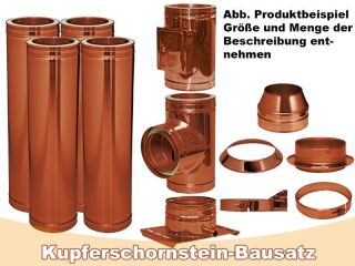 DINAK Kupferschornstein Bausatz 10,2m 
