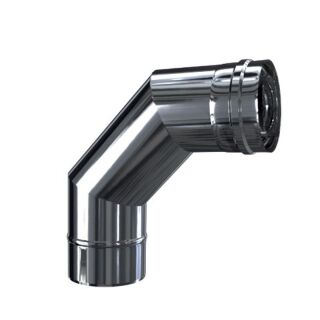 Luft Abgas System konzentrisch 93° Bogen  DN 60/100 2BGTPSI9360/100
