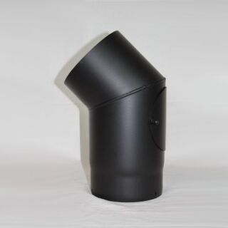 Rauchrohr-Bogen 45° DN 120 mit Reinigungsöffnung, Senotherm gussgrau hell #820 2321046