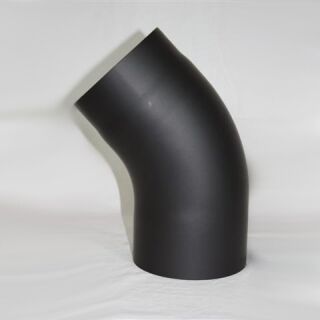 Kaminofenrohr-Bogen 45° DN 130 mm glatt ohne Reinigungsöffnung, Senotherm gussgrau hell #820 2322047