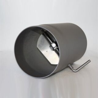 Rauchrohr 250 mm DN 120 mm mit Drosselklappe, Senotherm gussgrau hell #820 2321097