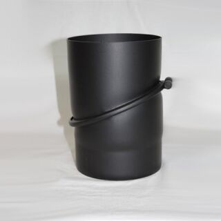 Ofenrohr-Bogen DN 120 mm, 2tlg. verstellbar 0°-45° ohne Reinigungsöffnung, Senotherm gussgrau hell #820 2321094