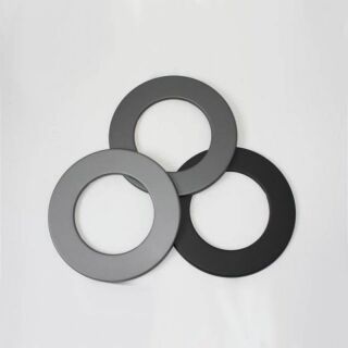 Wand-Rosette 9 cm Rand DN 120 mm, Senotherm gussgrau hell #820 2321087
