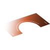 DINAK Kupferschornstein Abdeckblende 30-45 Grad mit Hinterlüftung DW 160