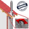 Edelstahlschornstein Deckenblende hinterlüftet 2-teilig 0-30° DW 100